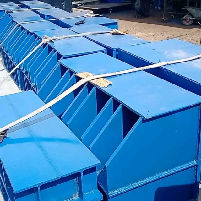 Estructuras metálicas fabricadas y listas para entrega